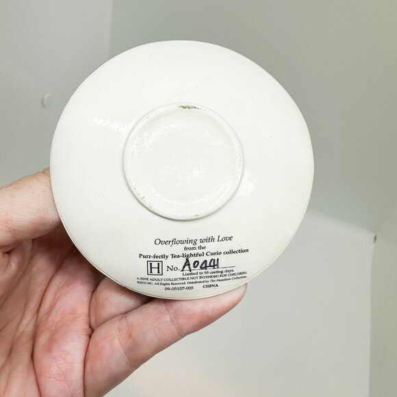 SOLD Hamilton Collection Purr-fectly Tea-lightful Cats Teacup Siamese Tabby - Picture 6 of 7